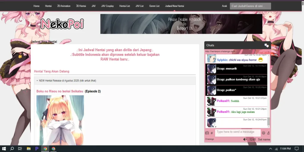 nekopoi apk features page