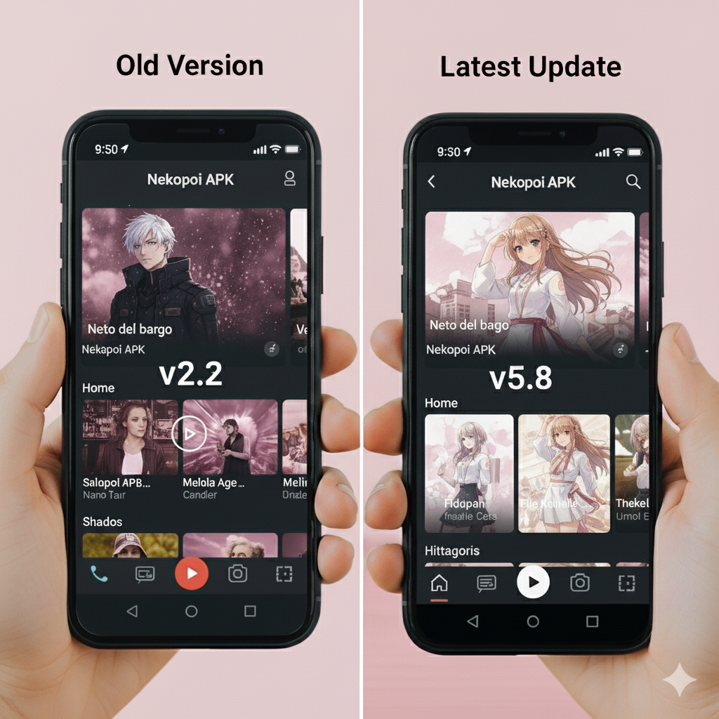 Nekopoi version comparison